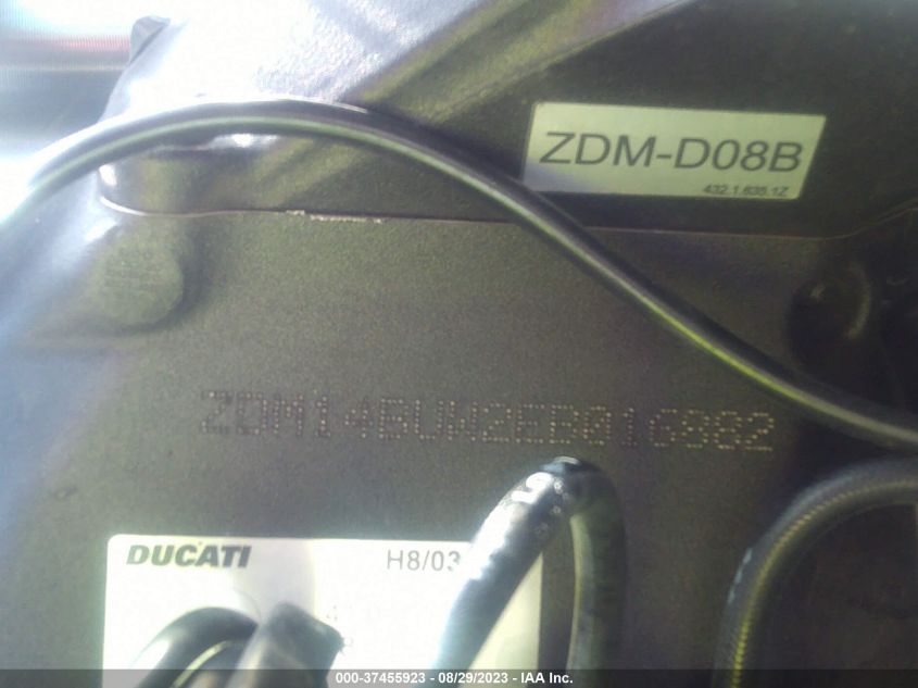 2014 DUCATI SUPERBIKE 899 PANIGALE ZDM14BUW2EB016882