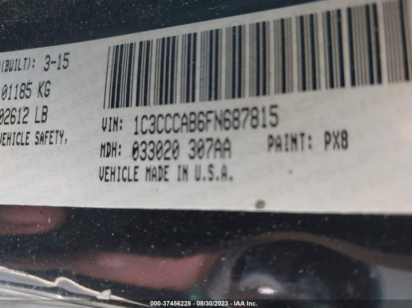 2015 CHRYSLER 200 LIMITED - 1C3CCCAB6FN687815