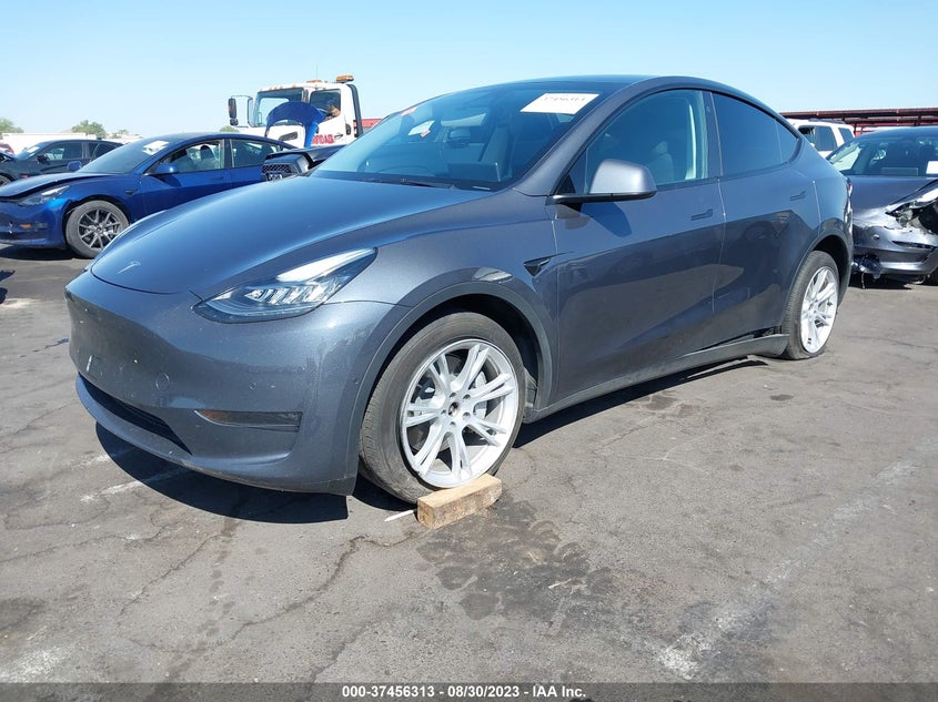 VIN 7SAYGDEE9NA015566 2022 TESLA MODEL Y LONG RANGE