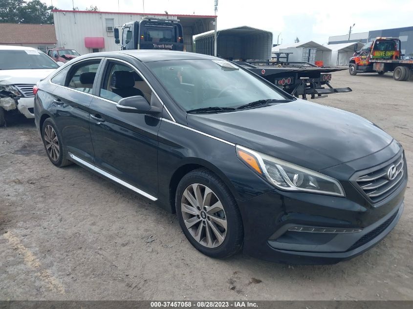 2015 HYUNDAI SONATA 2.4L SPORT - 5NPE34AF6FH078379