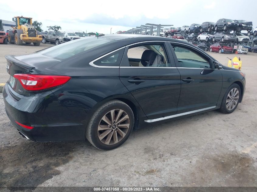 2015 HYUNDAI SONATA 2.4L SPORT - 5NPE34AF6FH078379