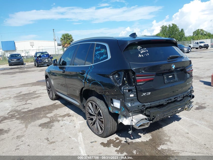 VIN 5UX43DP09N9M42055 2022 BMW X3 SDRIVE30I
