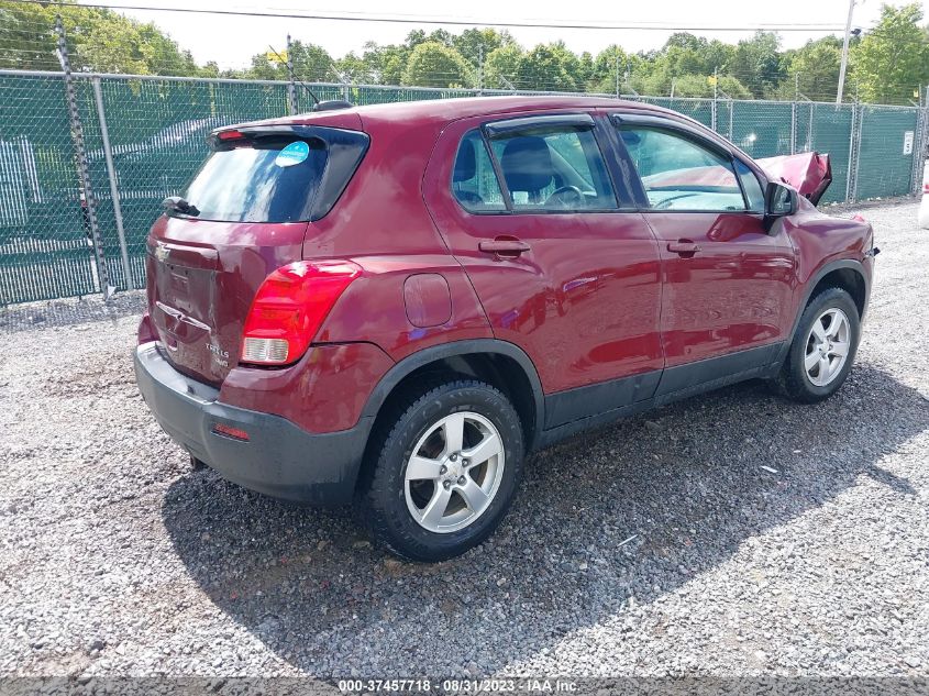 2016 CHEVROLET TRAX LS - 3GNCJNSBXGL172157