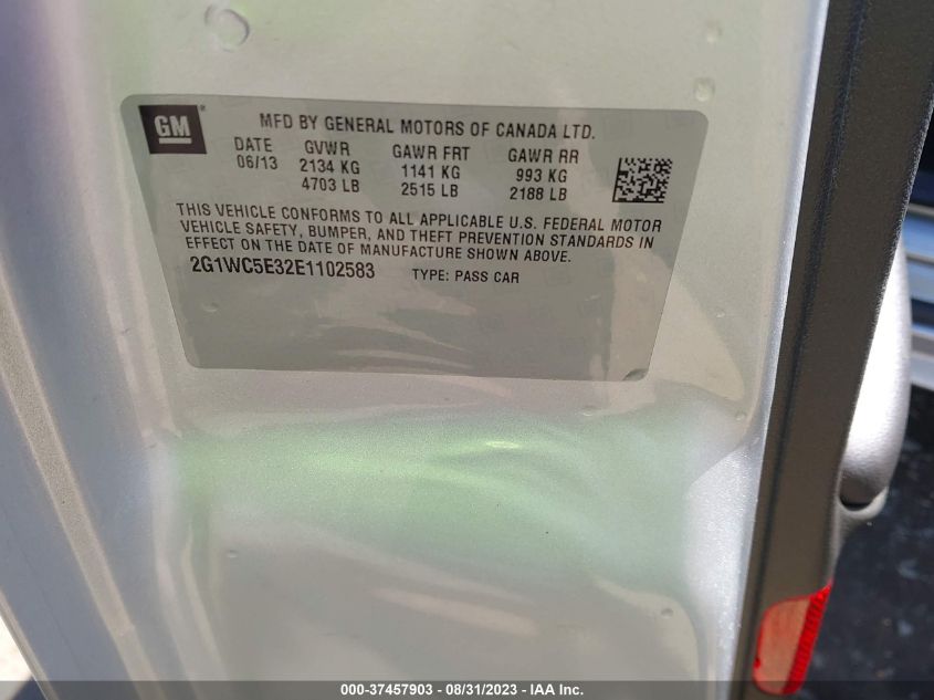 2014 CHEVROLET IMPALA LIMITED LTZ - 2G1WC5E32E1102583