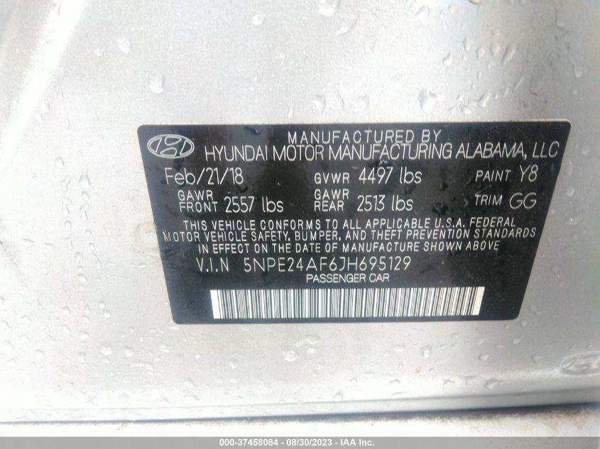 2018 HYUNDAI SONATA SE - 5NPE24AF6JH695129