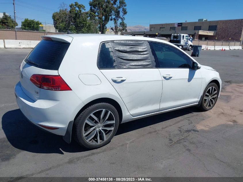 2016 VOLKSWAGEN GOLF TSI SE - 3VW217AU3GM028816