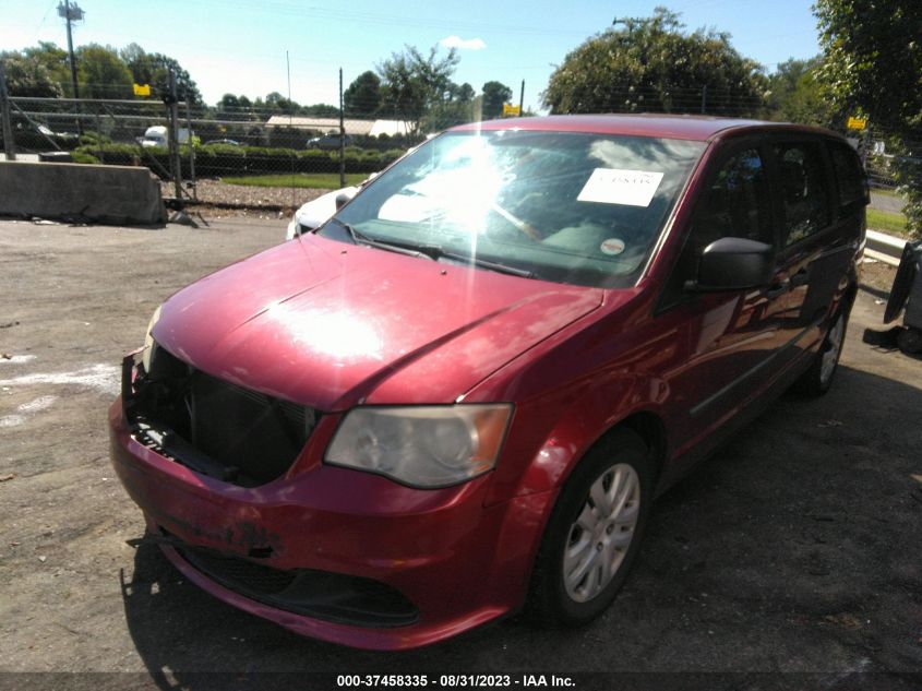 2014 DODGE GRAND CARAVAN AMERICAN VALUE PKG - 2C4RDGBG3ER230921