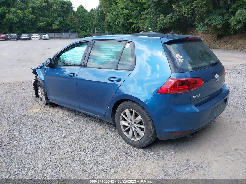 2015 VOLKSWAGEN GOLF TSI S - 3VW217AU9FM030102