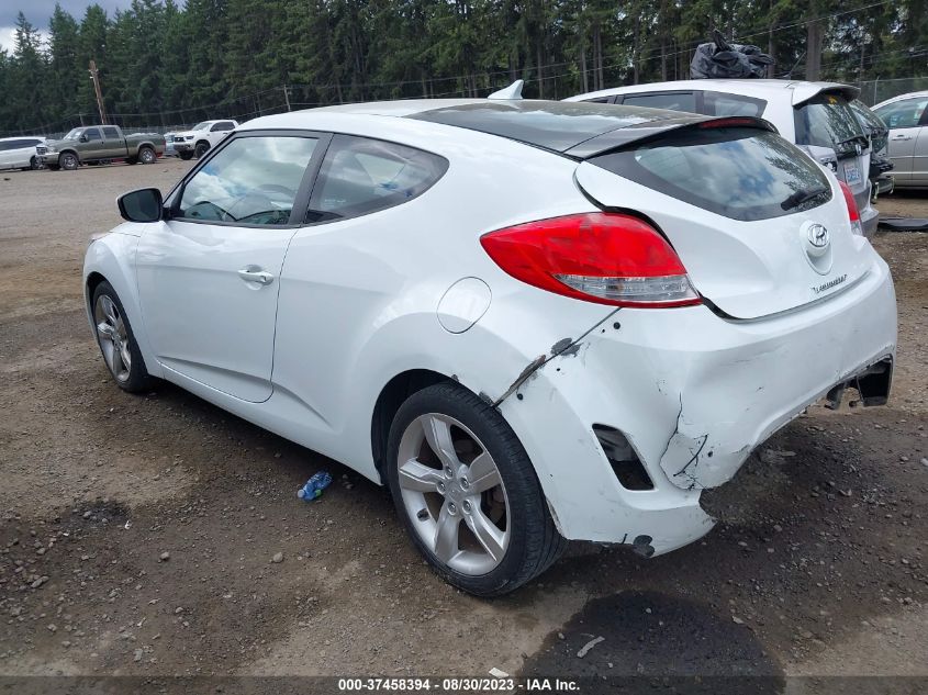 2013 HYUNDAI VELOSTER W/GRAY INT - KMHTC6AD1DU165140