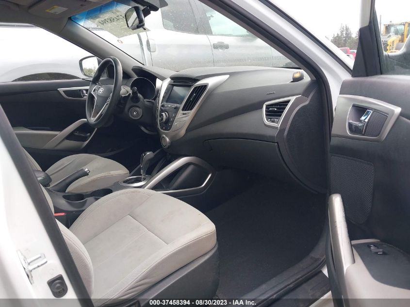2013 HYUNDAI VELOSTER W/GRAY INT - KMHTC6AD1DU165140