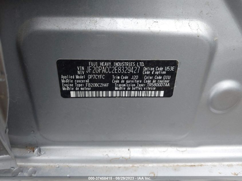 2014 SUBARU XV CROSSTREK PREMIUM - JF2GPACC2E8329427