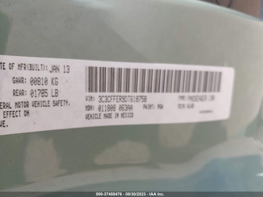 2013 FIAT 500C LOUNGE 3C3CFFER9DT618758