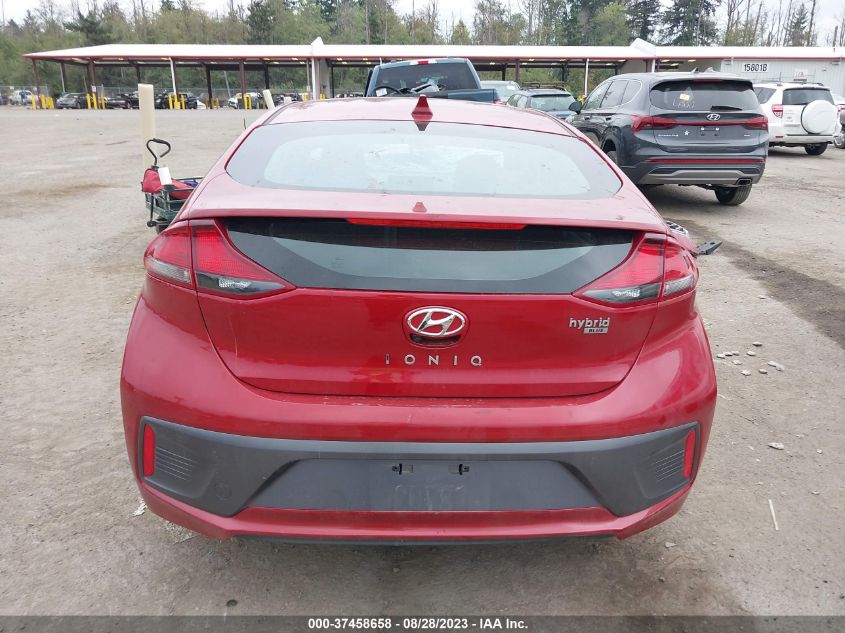 2020 HYUNDAI IONIQ HYBRID BLUE - KMHC65LC7LU234479