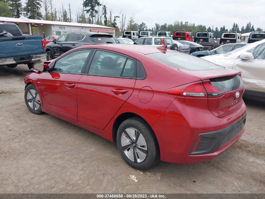 2020 HYUNDAI IONIQ HYBRID BLUE - KMHC65LC7LU234479