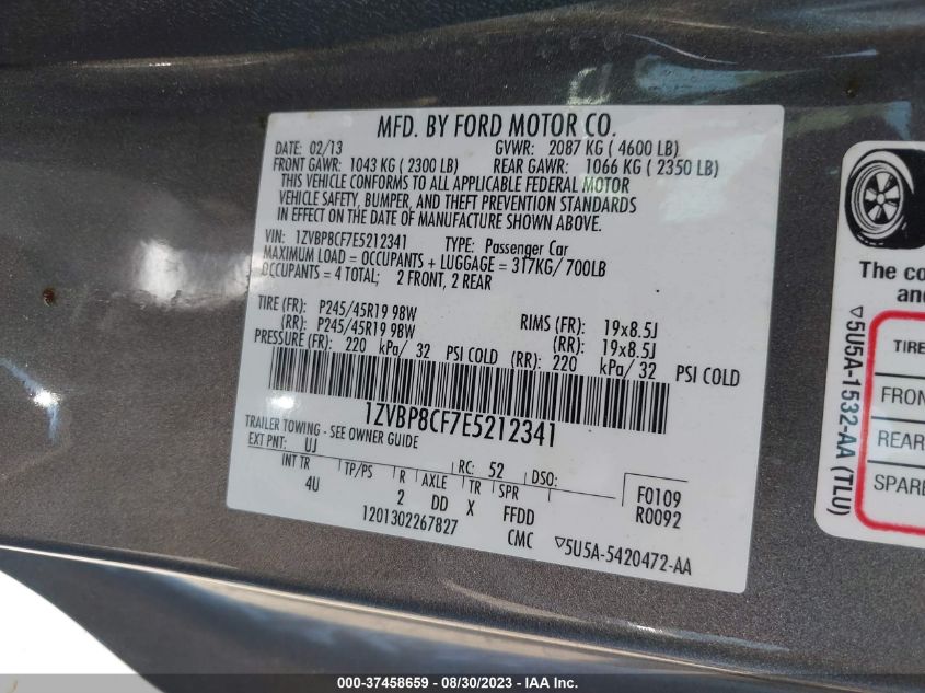 2014 FORD MUSTANG GT - 1ZVBP8CF7E5212341