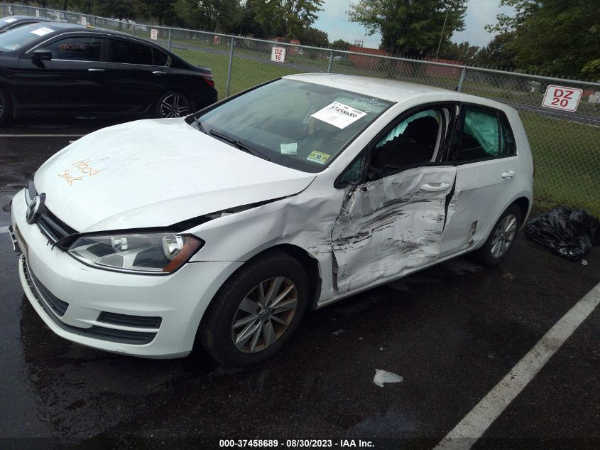 2016 VOLKSWAGEN GOLF S - 3VW117AU3GM060113