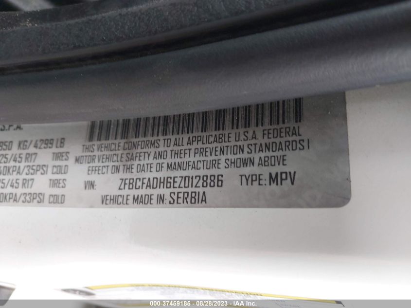 2014 FIAT 500L TREKKING - ZFBCFADH6EZ012886