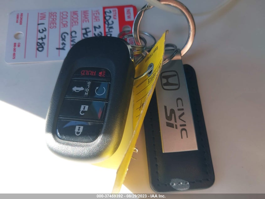 VIN 2HGFE1F96PH313780 2023 HONDA CIVIC SEDAN TOURING