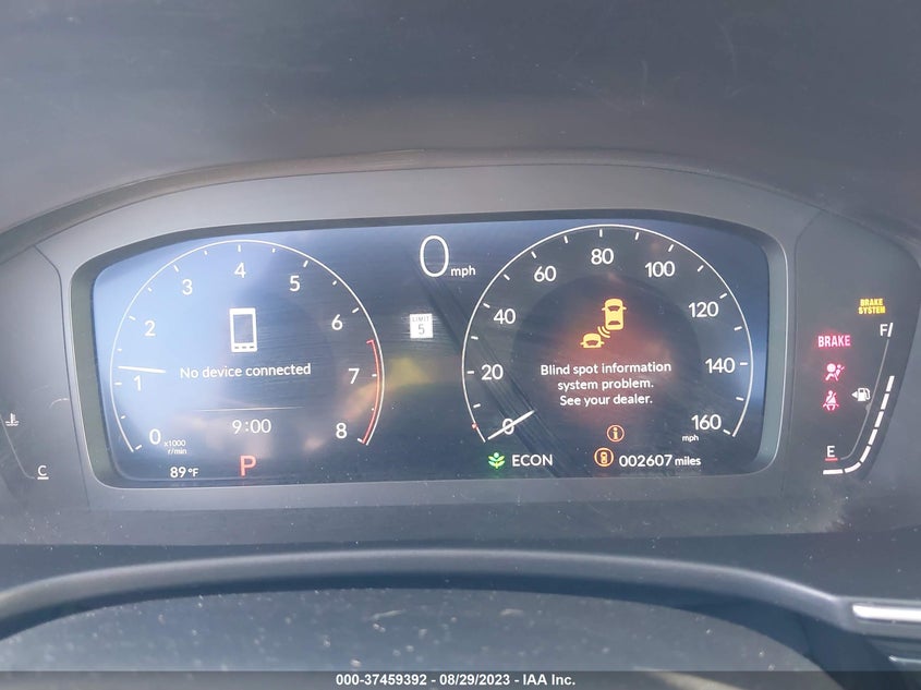 VIN 2HGFE1F96PH313780 2023 HONDA CIVIC SEDAN TOURING