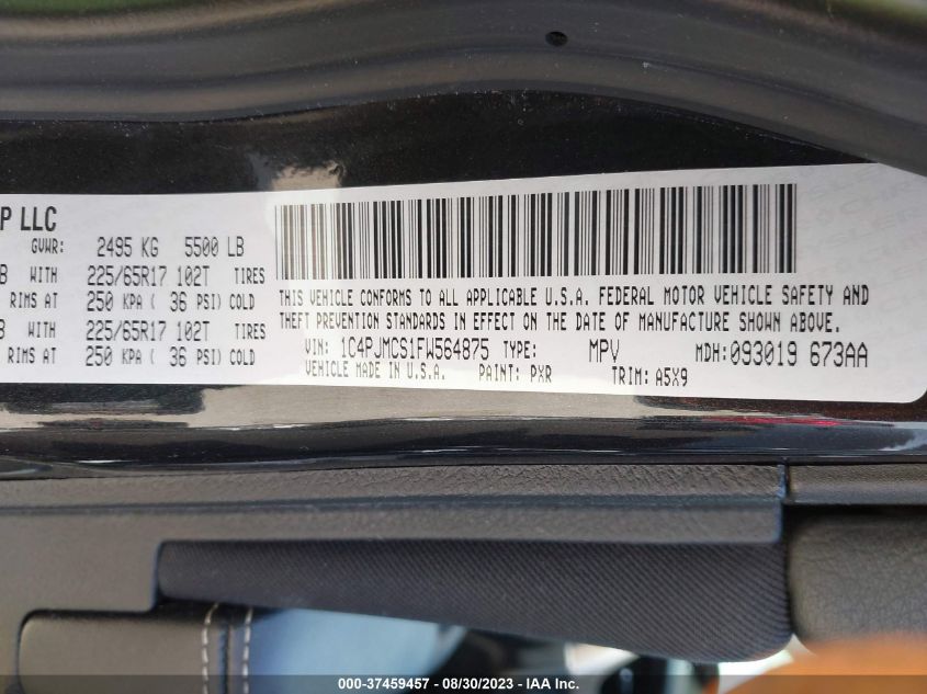 2015 JEEP CHEROKEE LATITUDE - 1C4PJMCS1FW564875