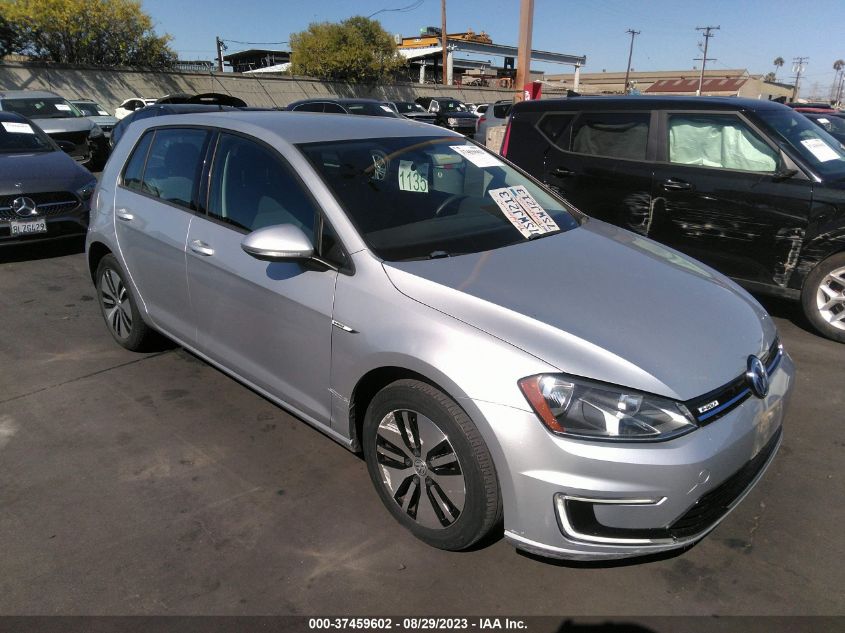 2016 VOLKSWAGEN E-GOLF SE - WVWKP7AU5GW909616