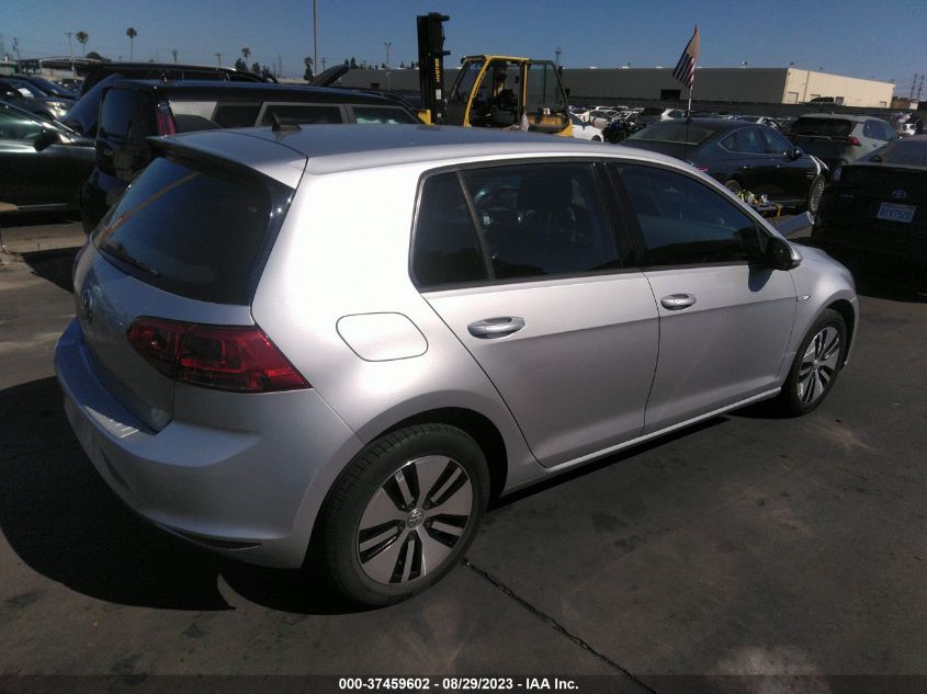 2016 VOLKSWAGEN E-GOLF SE - WVWKP7AU5GW909616