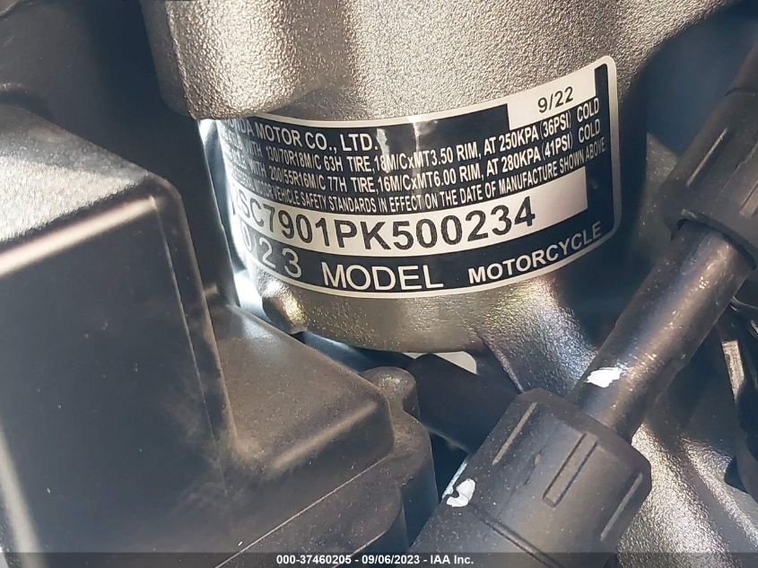 2023 HONDA GL1800 JH2SC7901PK500234