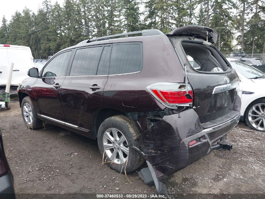 2013 TOYOTA HIGHLANDER HYBRID - JTEBC3EH5D2013090