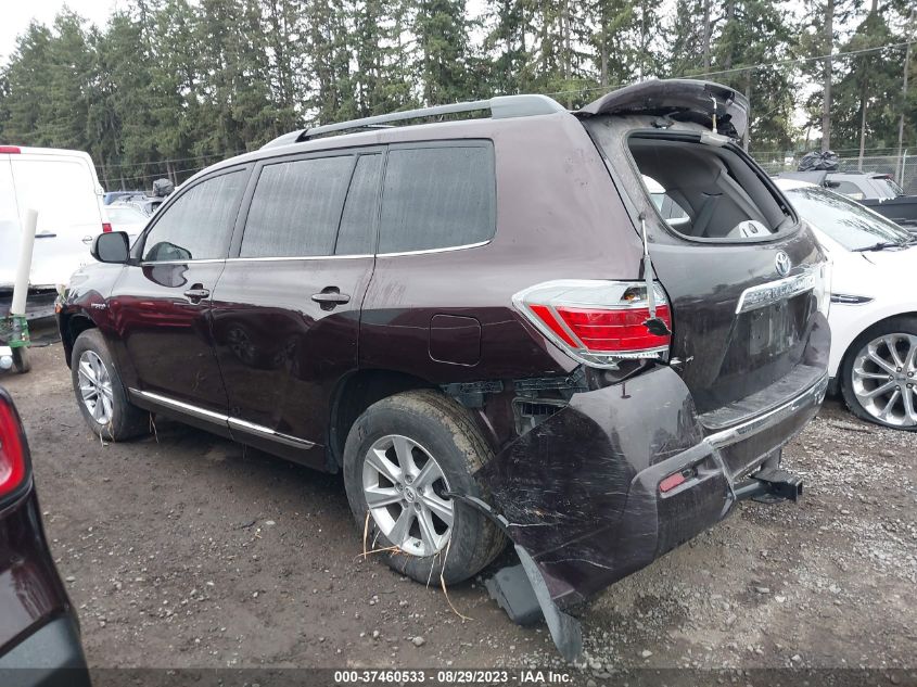 2013 TOYOTA HIGHLANDER HYBRID - JTEBC3EH5D2013090