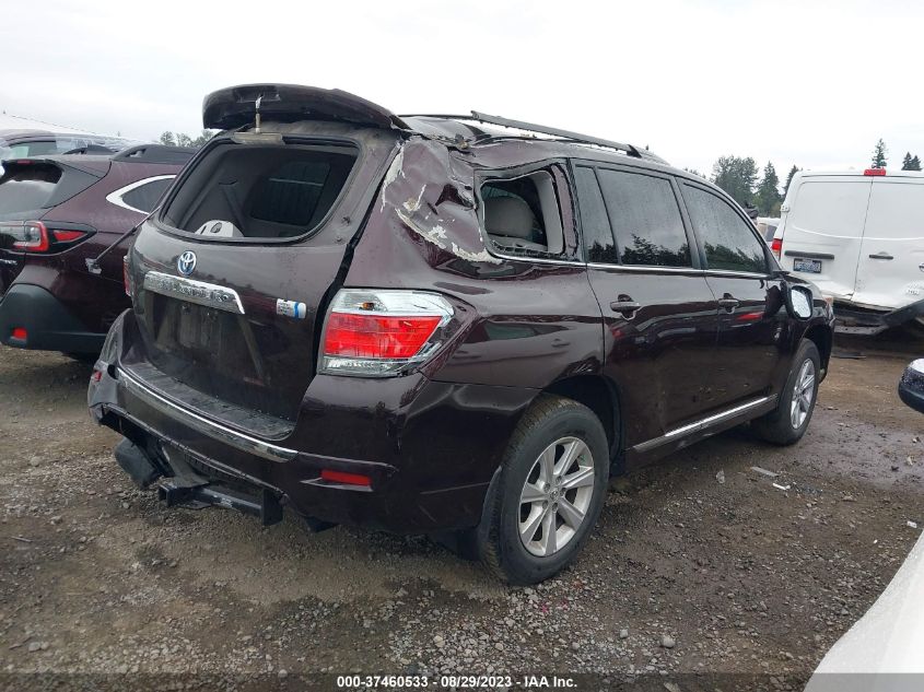 2013 TOYOTA HIGHLANDER HYBRID - JTEBC3EH5D2013090