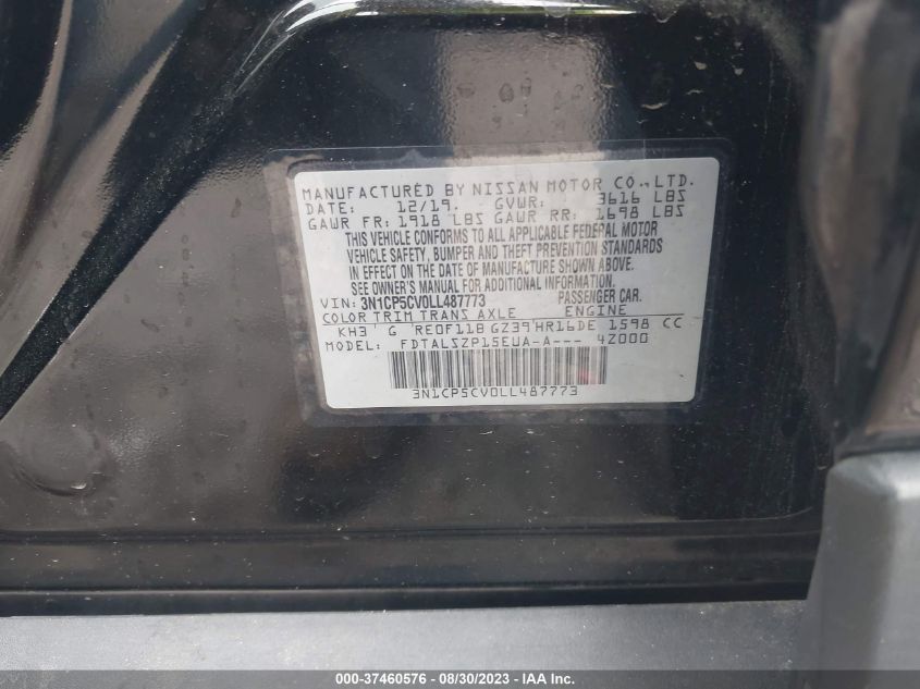 2020 NISSAN KICKS SV - 3N1CP5CV0LL487773