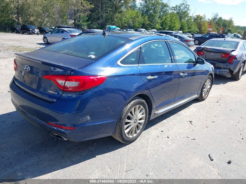 2015 HYUNDAI SONATA 2.4L LIMITED - 5NPE34AF3FH015613