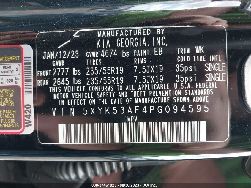 2023 KIA SPORTAGE SX-PRESTIGE - 5XYK53AF4PG094595