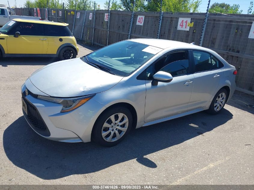 VIN 5YFEPRAE5LP134741 2020 TOYOTA COROLLA LE