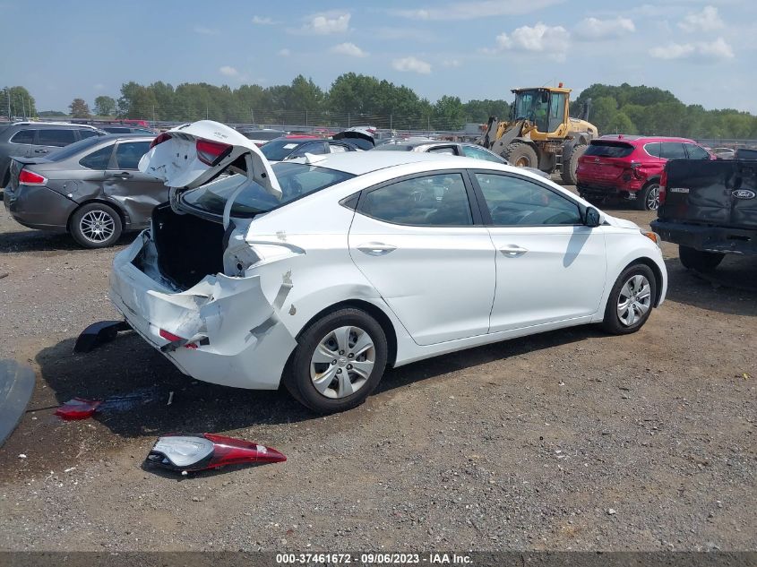 2016 HYUNDAI ELANTRA SE - 5NPDH4AE3GH760450