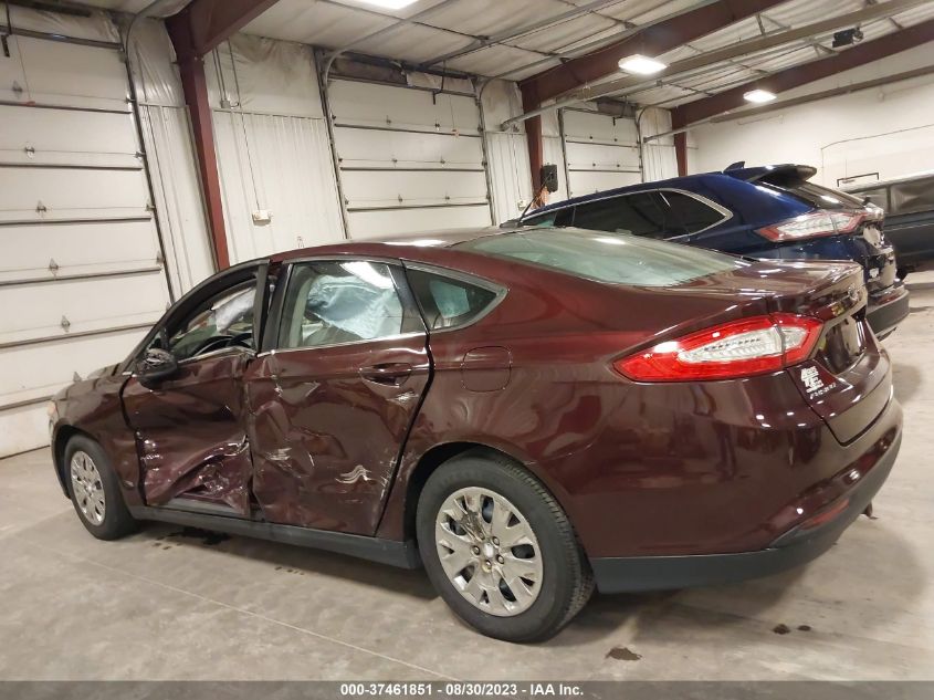 2013 FORD FUSION S - 3FA6P0G72DR169912