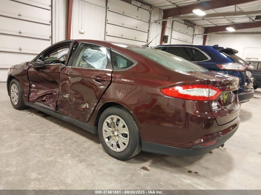 2013 FORD FUSION S - 3FA6P0G72DR169912