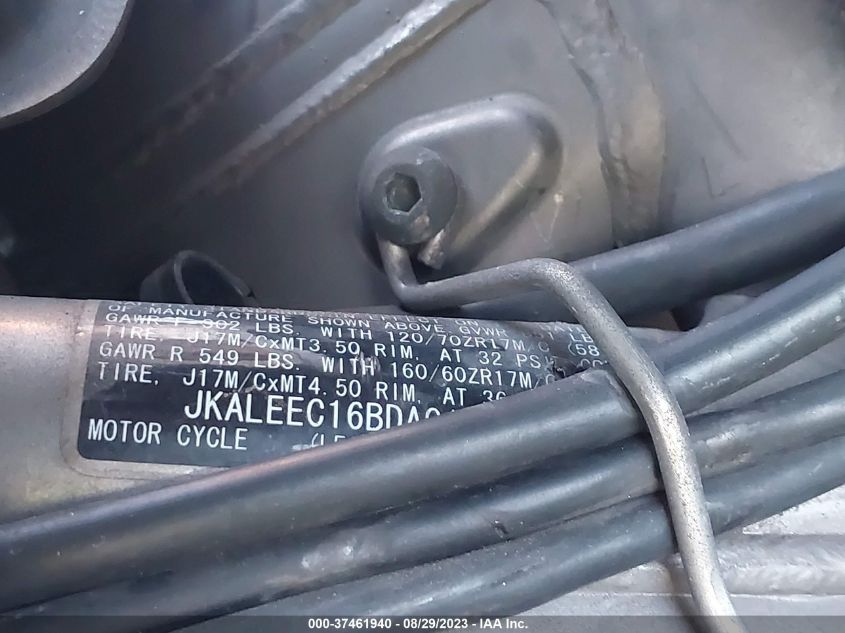 2011 KAWASAKI LE650 C - JKALEEC16BDA01355