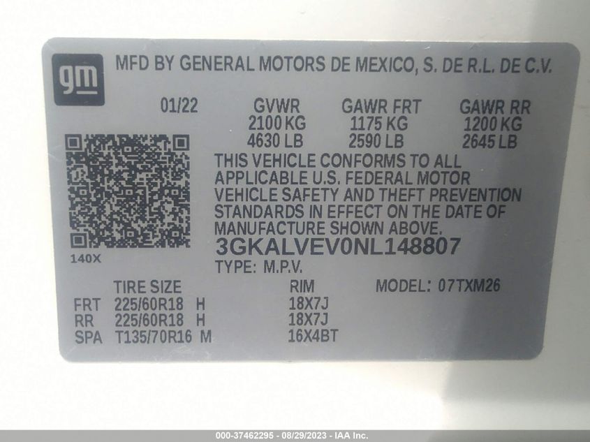 2022 GMC TERRAIN SLT - 3GKALVEV0NL148807