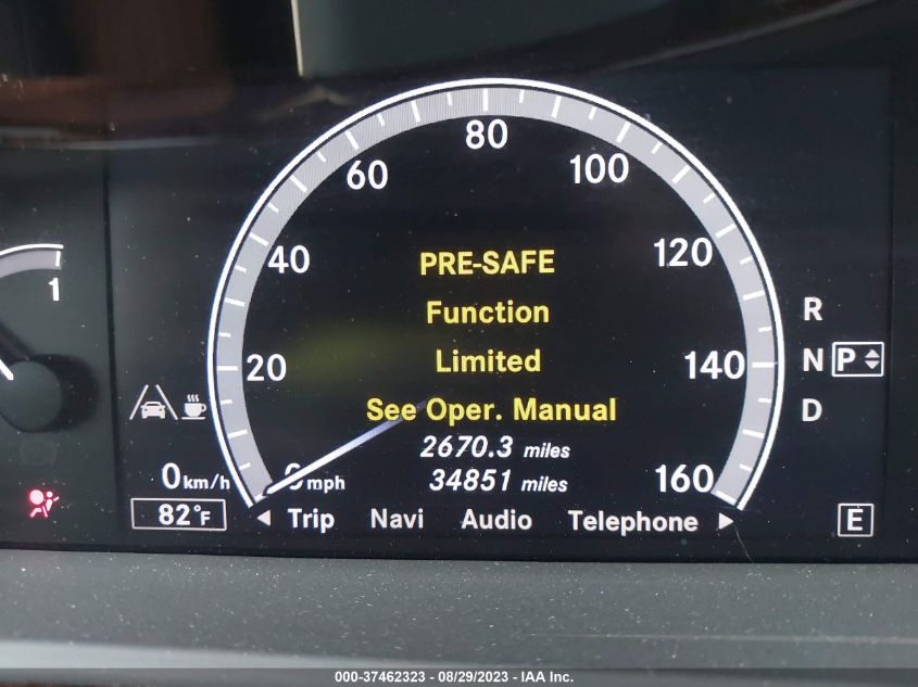 2013 MERCEDES-BENZ S-CLASS S 550 - WDDNG9EB0DA497539
