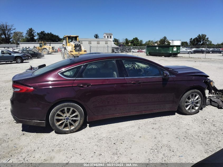 2017 FORD FUSION SE - 3FA6P0H71HR334417