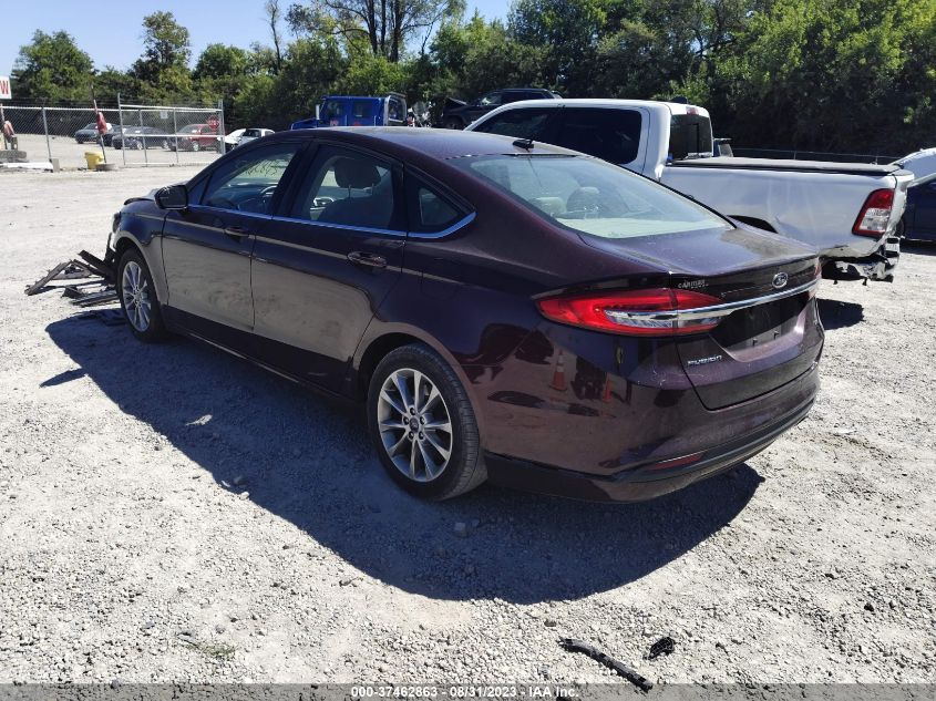 2017 FORD FUSION SE - 3FA6P0H71HR334417