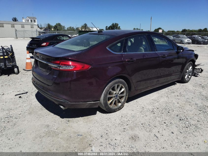 2017 FORD FUSION SE - 3FA6P0H71HR334417