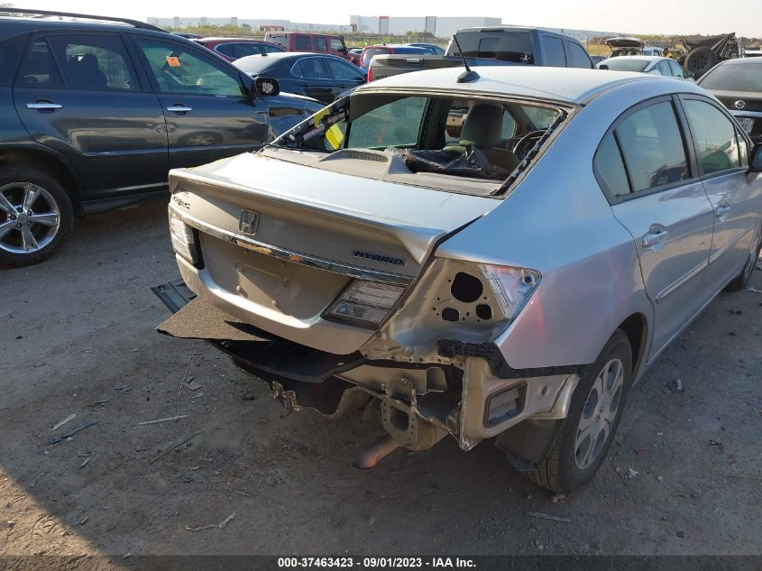 2013 HONDA CIVIC HYBRID - 19XFB4F3XDE001117