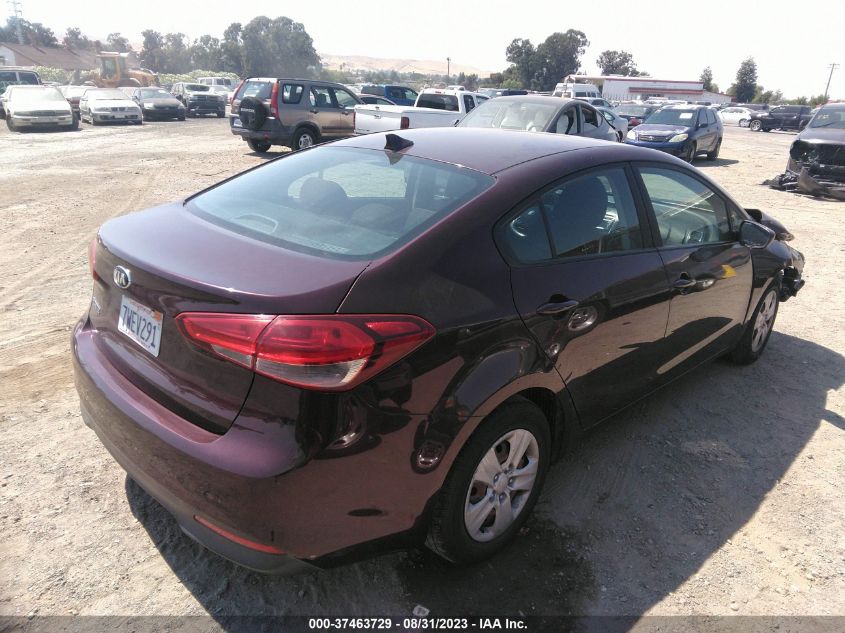 2017 KIA FORTE LX - 3KPFK4A74HE011691