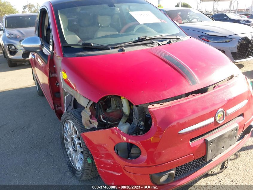 2013 FIAT 500 LOUNGE - 3C3CFFCR0DT522942
