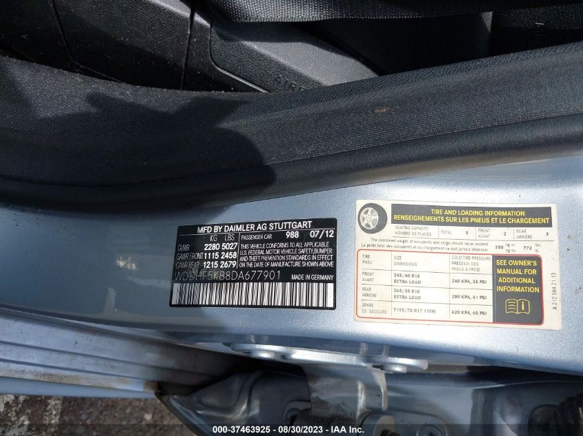 2013 MERCEDES-BENZ E-CLASS E 350 - WDDHF5KB8DA677901