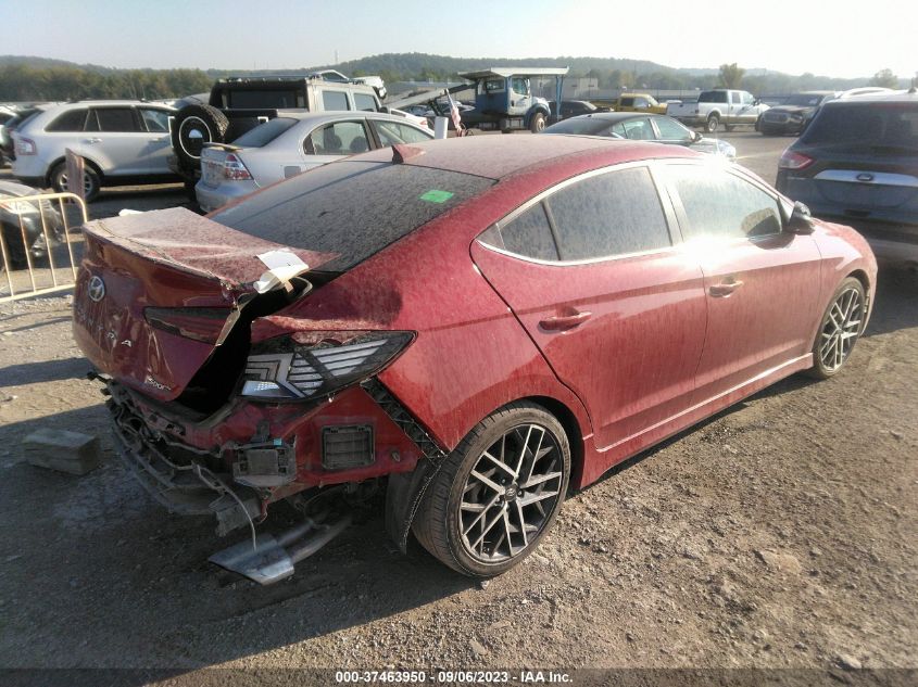 2020 HYUNDAI ELANTRA SPORT - KMHD04LB6LU015603