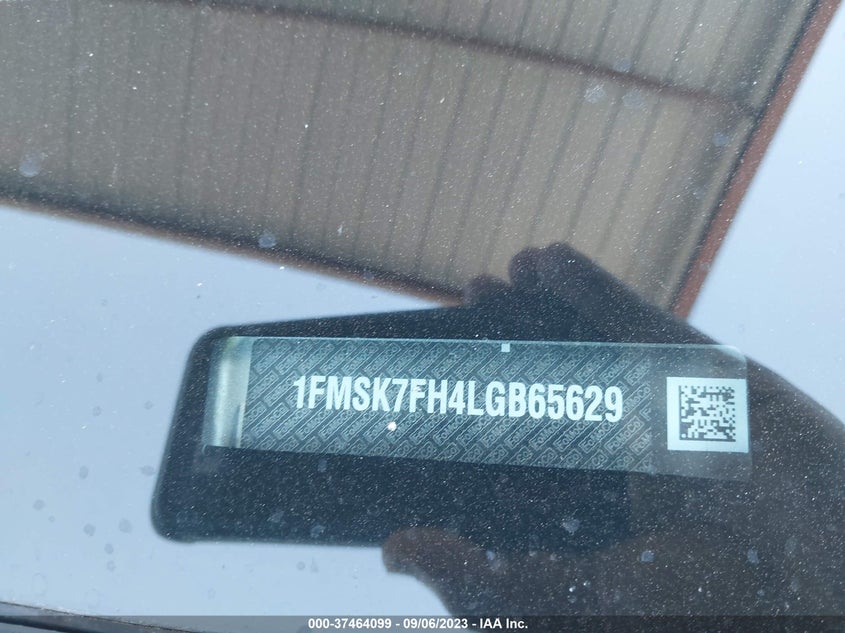 VIN 1FMSK7FH4LGB65629 2020 FORD EXPLORER LIMITED