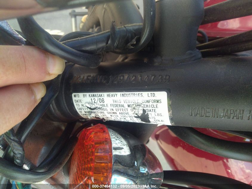 2009 KAWASAKI EN500 C JKAENVC129A214739